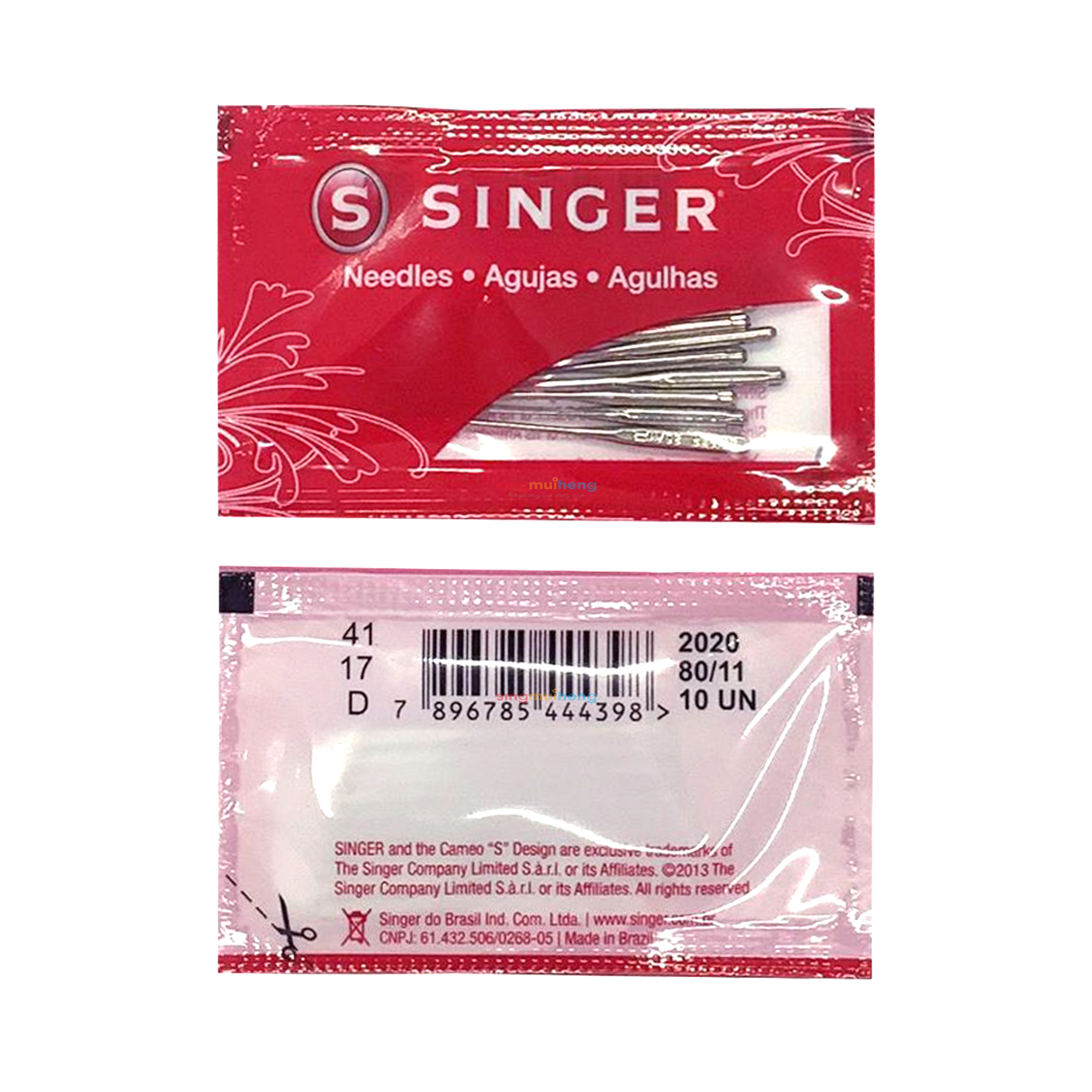 Singer – Sewing Machine Needles 2020 (Assorted Sizes) (10 Pcs